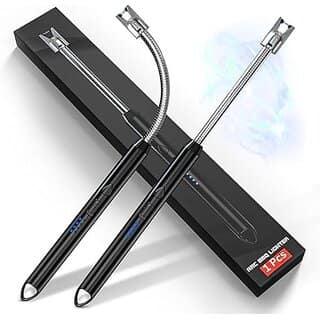 Gas Lighter for Kitchen Use C-Type Rechargeable Electric Gas Stove Candle Lighter with USB Charging Port 400 Uses in Single Charge