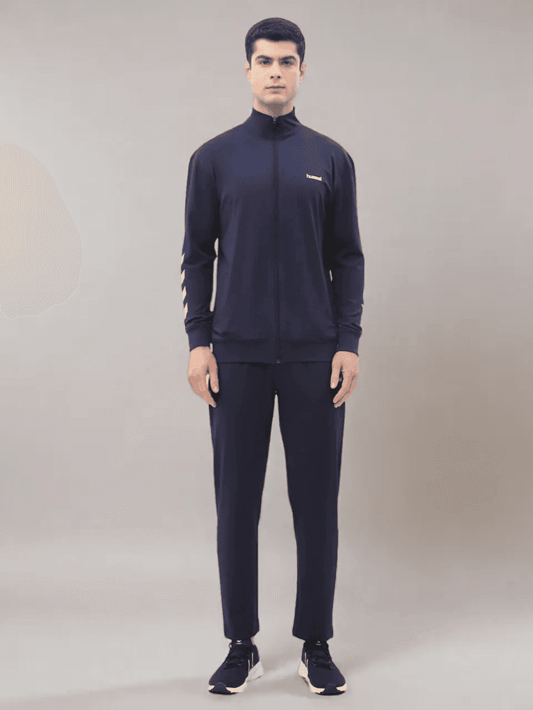 Promo Men's All weather Regular Fit Track Suit with Zipper and Pockets Comfortable Breathable Stretchable Soft Fabric For Everyday Use Ideal for Gym Training or Running Loungwear