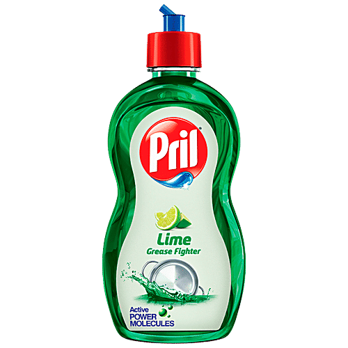 Pril Dishwash Liquid - Lime, 425 ml