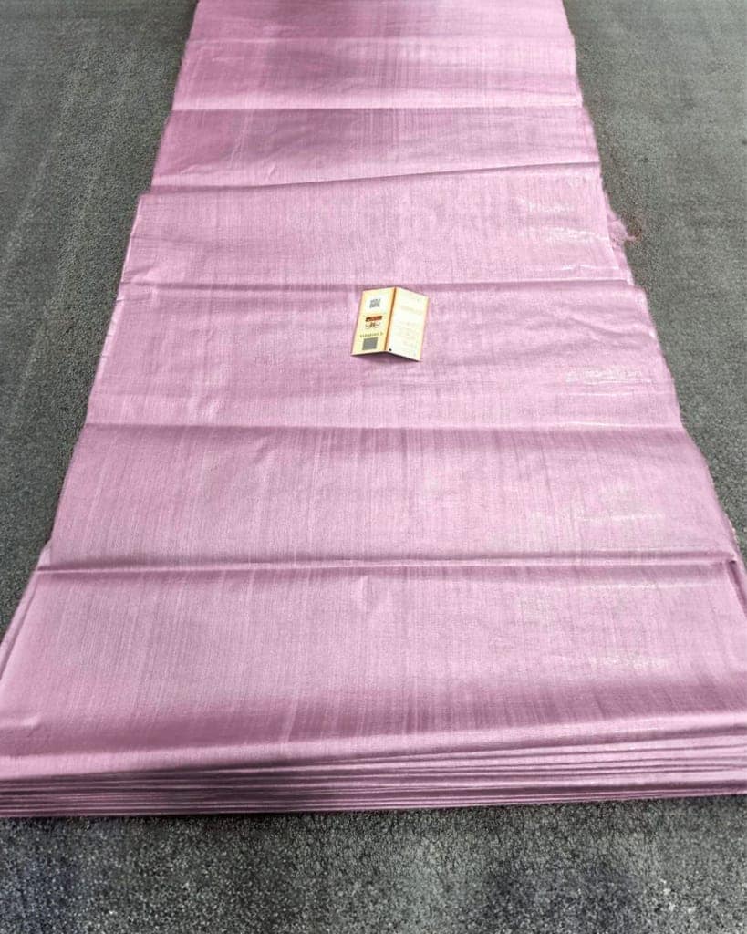 Silkmark Certified Pure Tussar Silk Fabric Mauve Color-8618