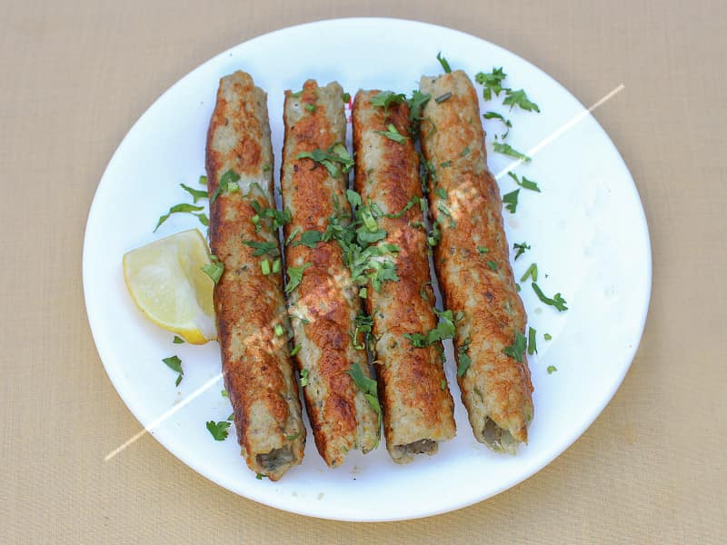 Chicken seekh kebab