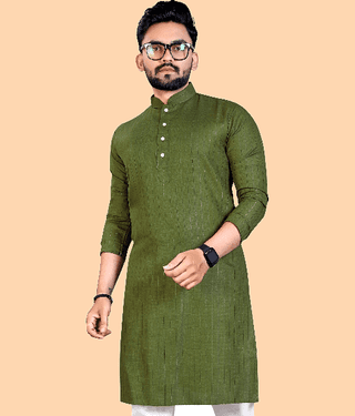 YUG ART - Red Cotton Men's Regular Kurta ( Pack of 1 )