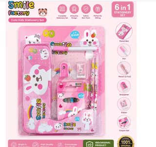 Toy Imagine Space Theme Stationery Set for Kids – 6 Piece School Supplies Kit