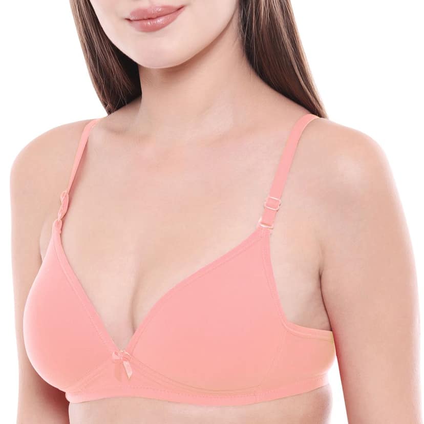 Bodycare Polycotton Padded Non wired Tshirt Bra-Pack of 3 view 5