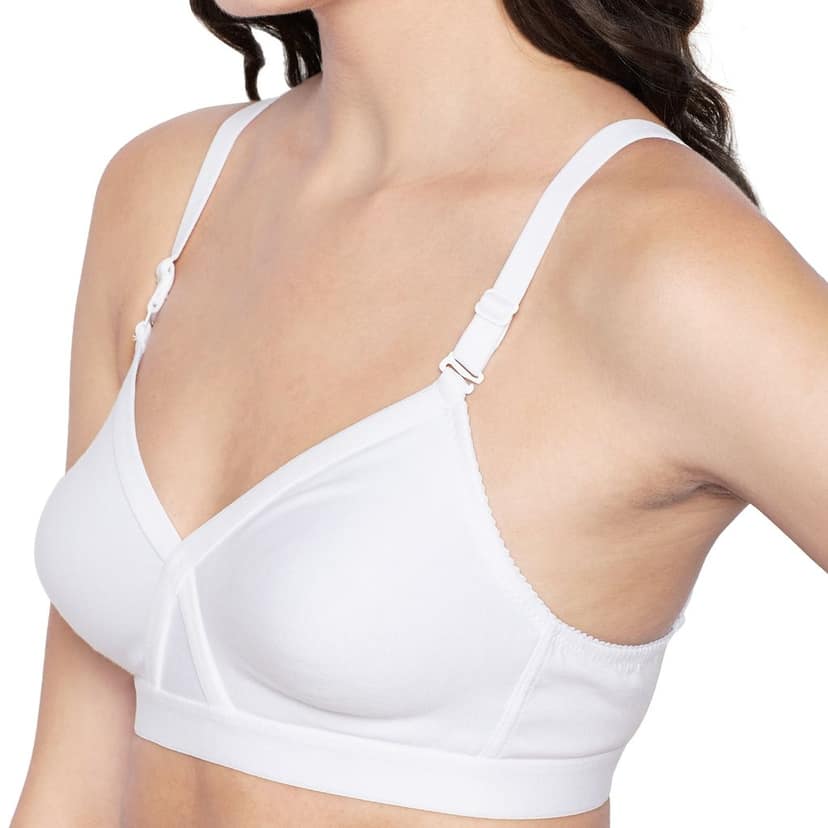 Bodycare 100% Cotton Non Padded Non wired Seamless Bra-Pack of 3 view 6