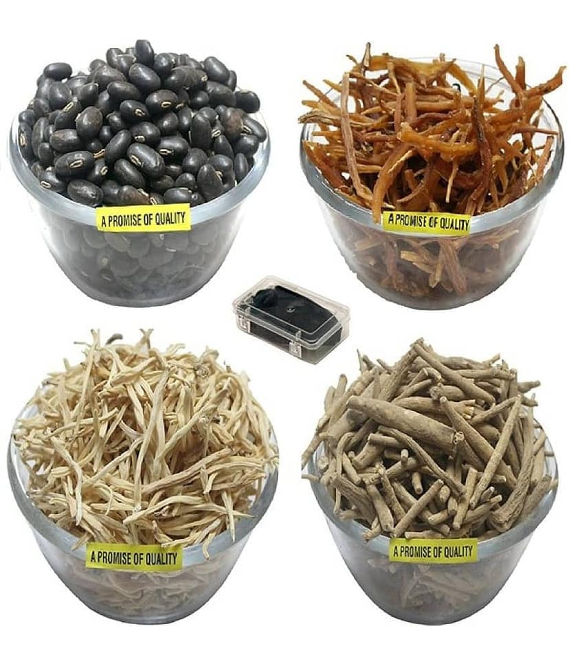 MYGODGIFT shilajeet 10 gm, (Shatavar,Safed Musli,Ashwagandha,Kaunch Beej)50gm Ec 200 gm Pack of 5 view 3