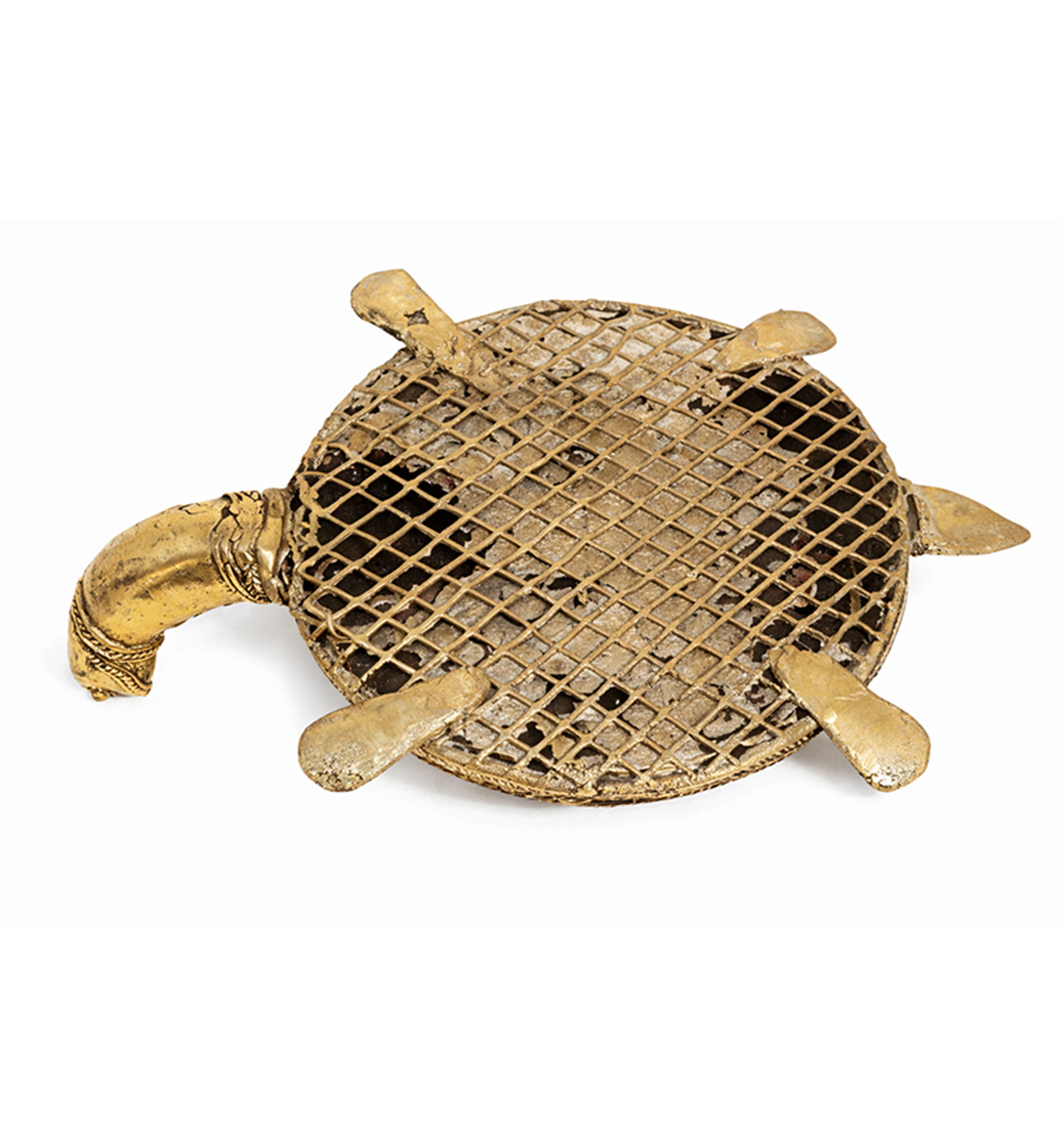Handcrafted Brass Kachua (Tortoise) Showpiece – Large (Bhareva Craft) view 6
