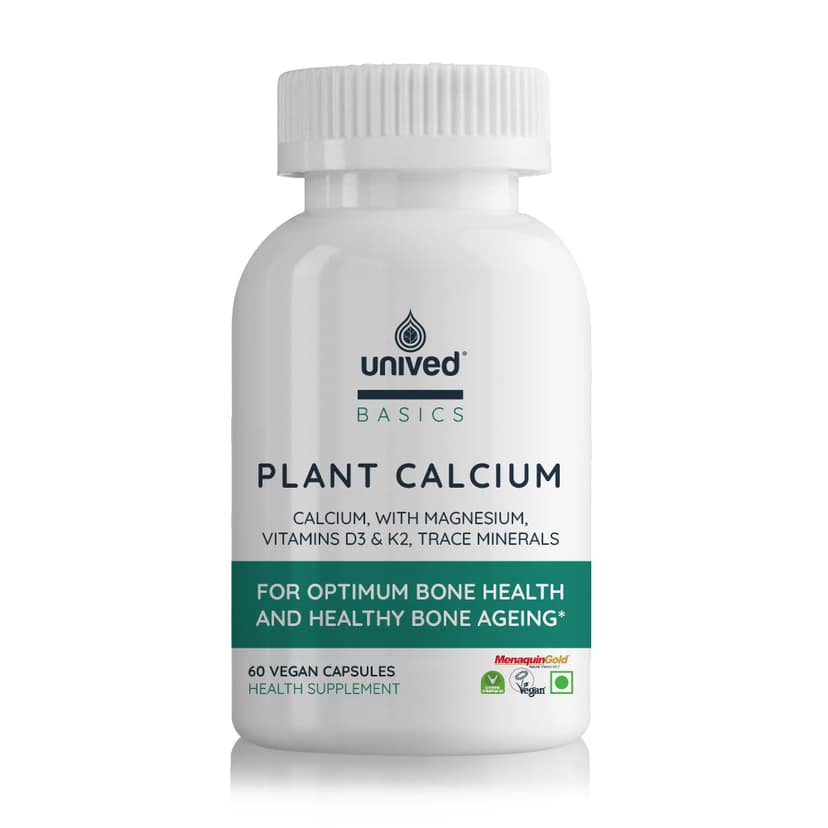 Unived Basics Plant Calcium, 60 Capsules
