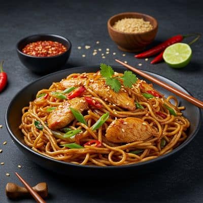 Chicken Schezwan Noodles
