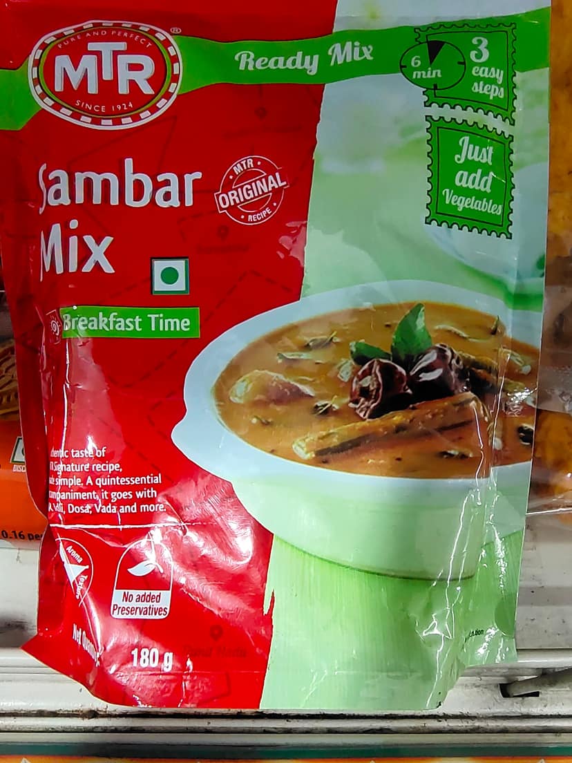 MTR sambar ready mix