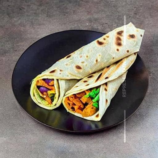 Veg khakra wrap