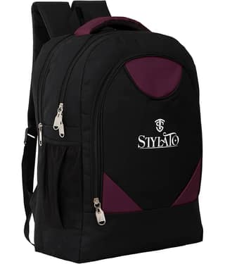 STYLATO Purple Polyester Backpack ( 26 Ltrs )