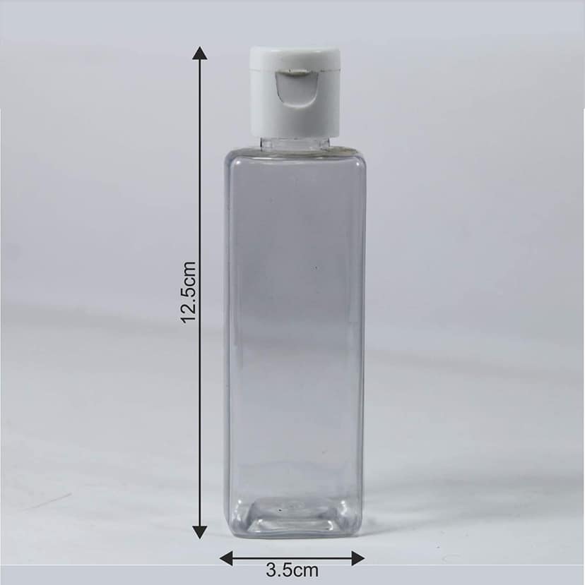 Puramio 100 ml Square Pet Bottle - (Set of 12) view 2