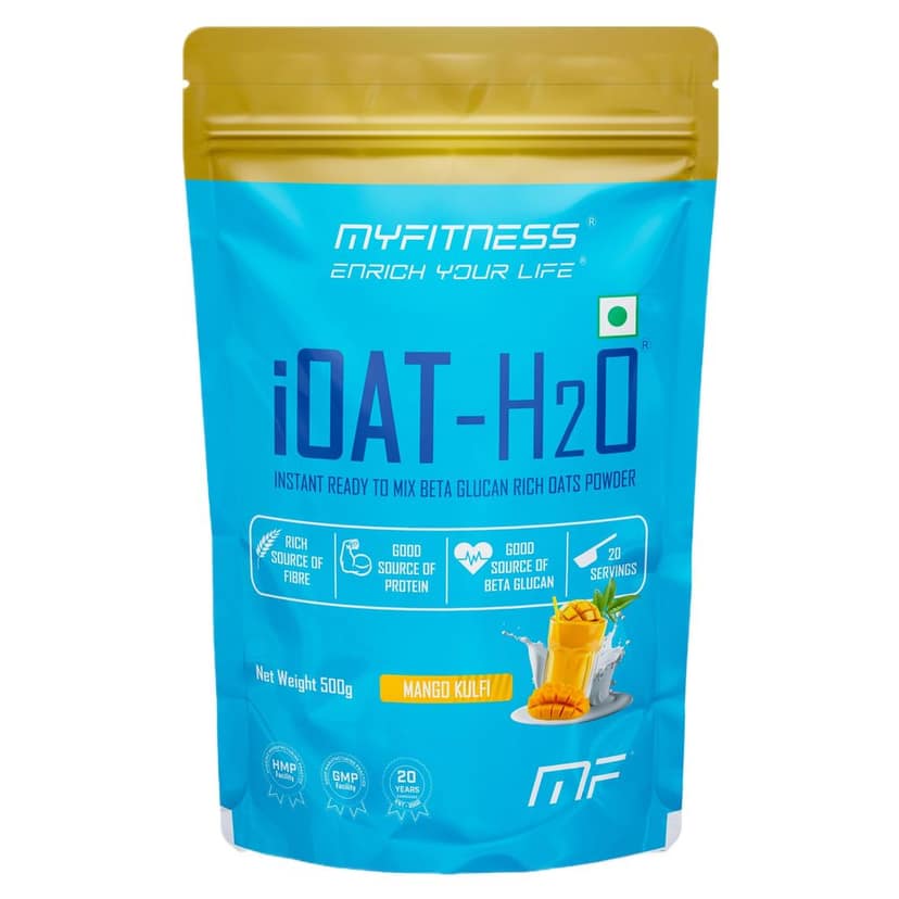 Myfitness iOat H2O | Instant Ready To Mix Beta Glucan Rich Flavoured Oats Powder | Myfitness Oats Breakfast Cereals