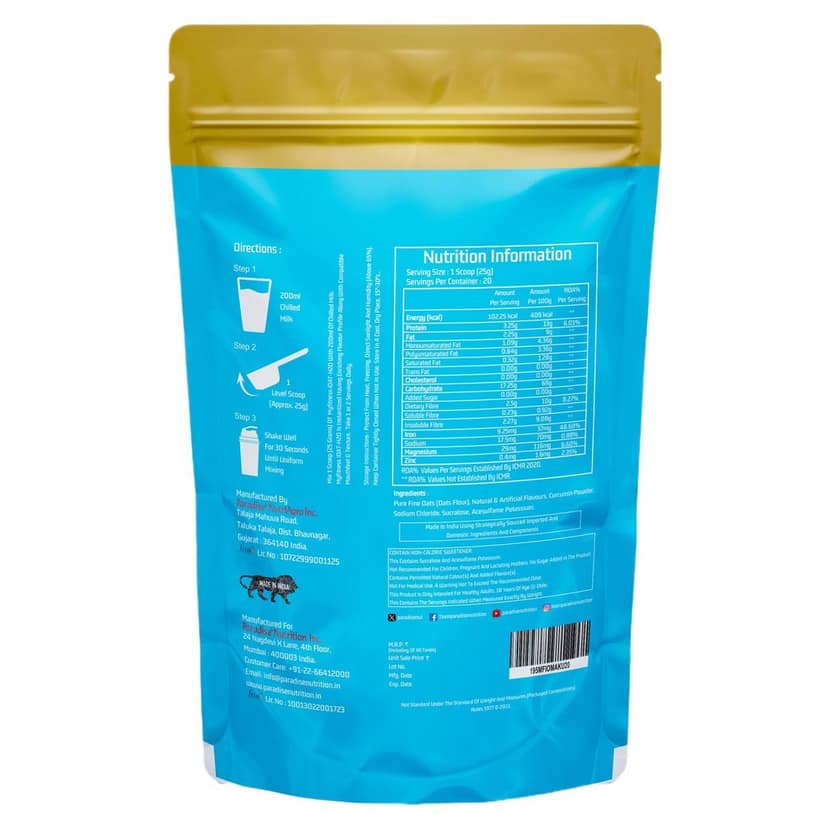 Myfitness iOat H2O | Instant Ready To Mix Beta Glucan Rich Flavoured Oats Powder | Myfitness Oats Breakfast Cereals view 8