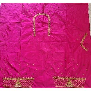 OMSAIFAB Cotton Silk Self Design Blouse Material