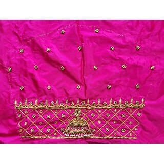 OMSAIFAB Cotton Silk Self Design Blouse Material view 2