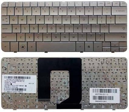 Laptop Keyboard Compatible For HP Mini 310 311 DM1-1000 DM1-1100 DM1-2000-Series (Silver)