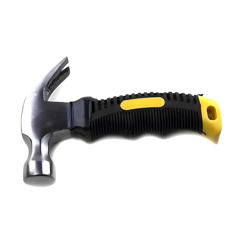 Mini Claw Hammer – Compact Stubby Hammer for Woodworking, DIY & Home Improvement | Short-Length Durable Steel Hammer with Anti-Slip Grip | Multipurpose Household & Car Emergency Tool