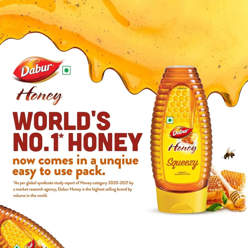 Dabur Honey Squeezy Pack, 400G view 2