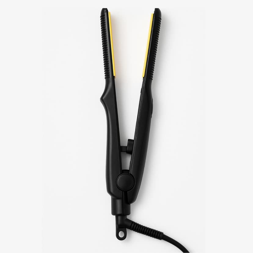 Ktein Mini Flat Iron for Short Hair, Pixie Cut, Bangs, Beard & Wavy Styling | 2-in-1 Ceramic Pencil Hair Straightener for Men & Women | 5 Temp Settings | Fast Heating | Anti-Scald Design