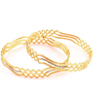 Jewar Mandi - Gold Bangle ( Pack of 2 )