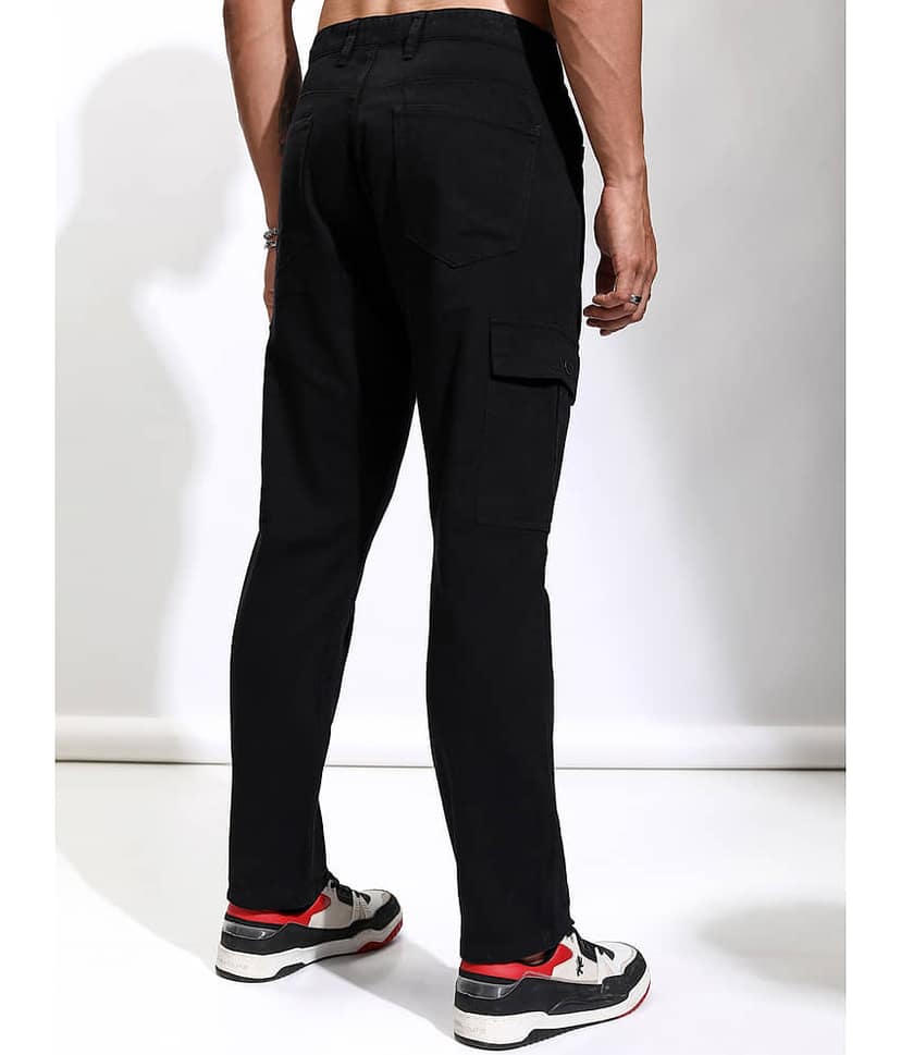 Highlander Straight Flat Men's Cargos - Black ( Pack of 1 ) view 3