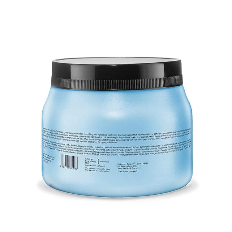 Keratin Infused Deep Conditioning Hair Masque | Intense Nourishment & Hydration Treatment | Sulfate-Free, Paraben-Free | 500ml view 5