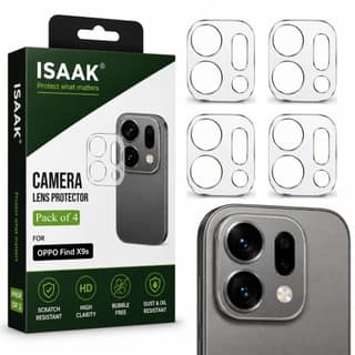 ISAAK Back Camera Lens Protector compatible for OPPO Find X9s (Pack of 4)