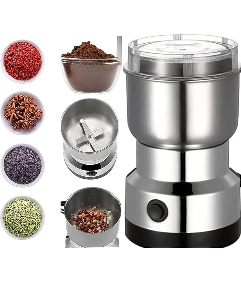 Mini Electric Dry Mixer Grinder for Coffee and Spices Stainless Steel 1 Coffee Grinder