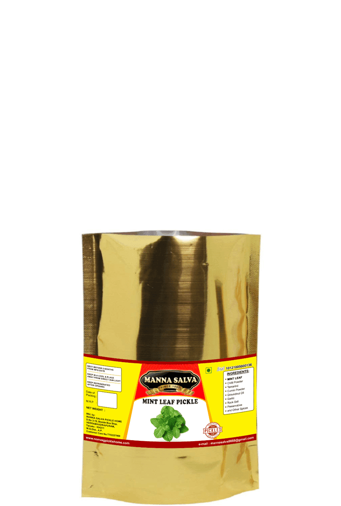 Manna Salva Pickles- MintLeaf Pickle - Veg Pickle view 3