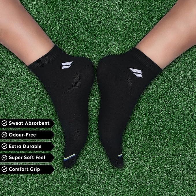 SJeware Unisex Cotton Men and Women Solid Ankle Length Socks (Pack Of 5), Assorted view 4