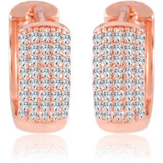 Vivastri Shimmering Glittering Cz stone clip on Bali stud Earring for Women and Girls [VIVA2705ERG]
