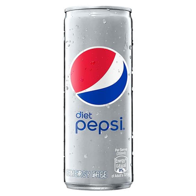 Pepsi Diet Soft Drink, 250 Ml Can view 2