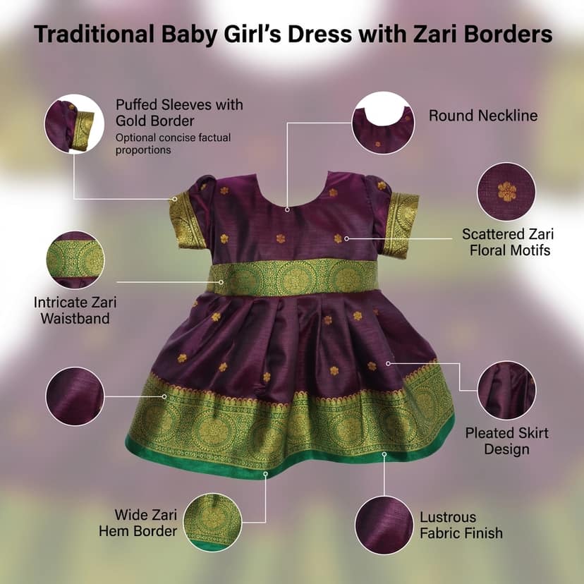 Mom and Me Satin Frock (in, Age, 12 Months, 18 Months, Regular, Wine) view 4