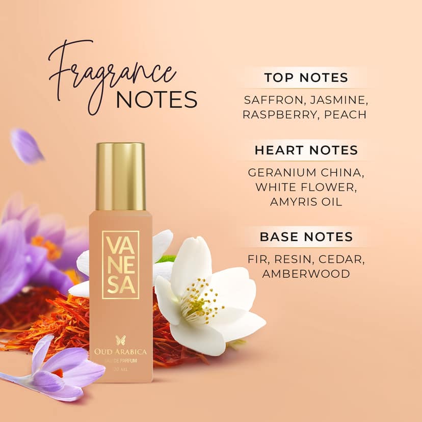 Vanesa Pack of 2 Perfume (Oud Arabica + Babe) - 20ml Each view 4