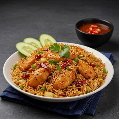 Chicken Triple Schezwan Fried Rice