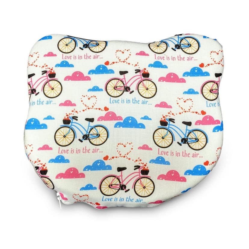 Sleepsia Memory Foam Baby Pillow for Head Shaping for Preventing Flat Head Syndrome, Cycle Impression Toddler Pillow for Girls & Boys , Breathable Memory Foam Pillows (9.8" L X 7.5" W X 1" H)