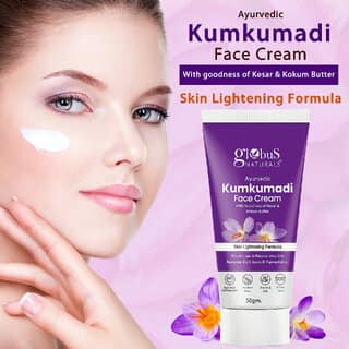 Globus Naturals Ayurvedic Kumkumadi Skin Lightening Face Cream Chemical Free Paraben Free Suitable For All Skin Types 50gm Pack of 2 view 2