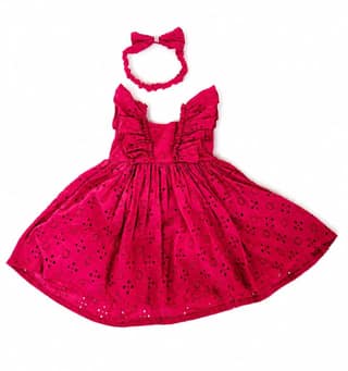 Bugyboo Girl’s Frock with Bow Attached at Back