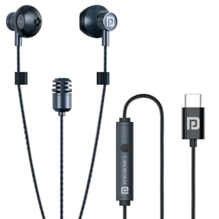 Portronics Conch One In-Built Karaoke Mic, Type C Wired Earphone, 8 Karaoke Mode, 4 EQ Modes