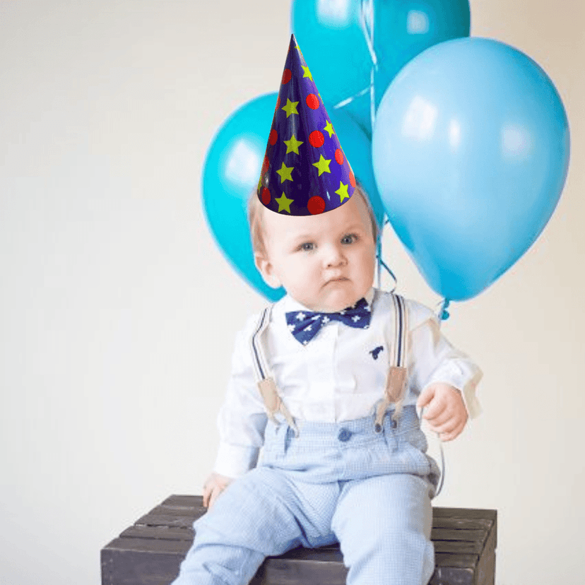 Dots & Stars Theme Party Hats - 8PC view 2