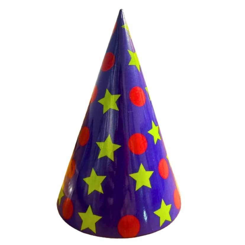 Dots & Stars Theme Party Hats - 8PC view 5