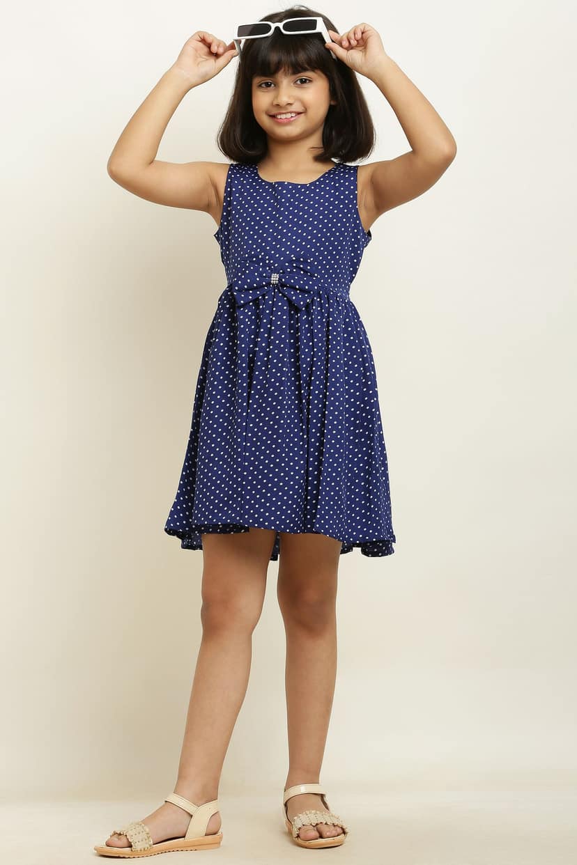 Cutiepie Fancy Blue Frock & Dress For Girls. view 5