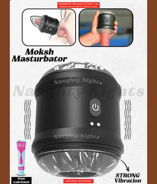 Reusable Naughty Nights Secret Male Masturbator Cup | Adult S*x Toys | Extra Dotted Texture Silicone Safe | Dual Motor Strong Vibration Magnetic USB Charging Moksh Blowjob Masturbator Cup