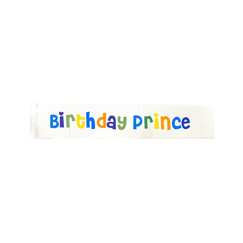 Birthday Prince Sash view 2