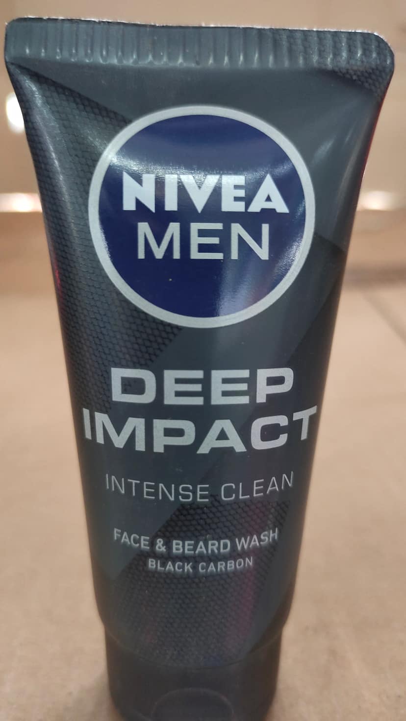 Nivea Men Deep Impact Intense Clean Face face & beard wash