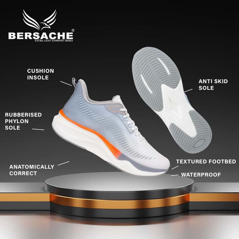 Bersache Premium Sports ,walking,Gym,cricket, Trending Running Shoes For Men's view 5