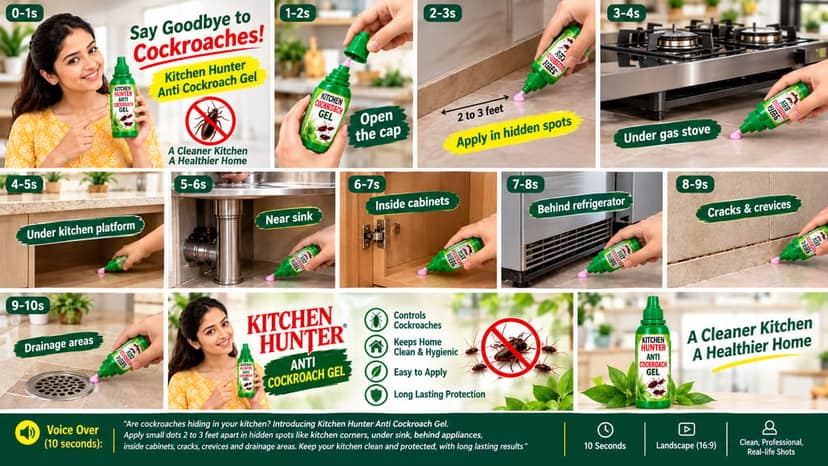 Kitchen Hunter Anti Cockroach Gel - 50g | Cockroach Control Gel for Home & Kitchen | Long Lasting Protection view 2