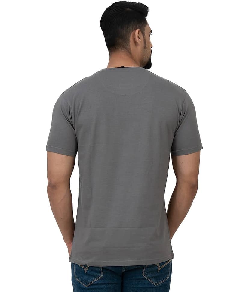 Cotstyle Pack of 1 Cotton Regular Fit Men's T-Shirt ( Grey )